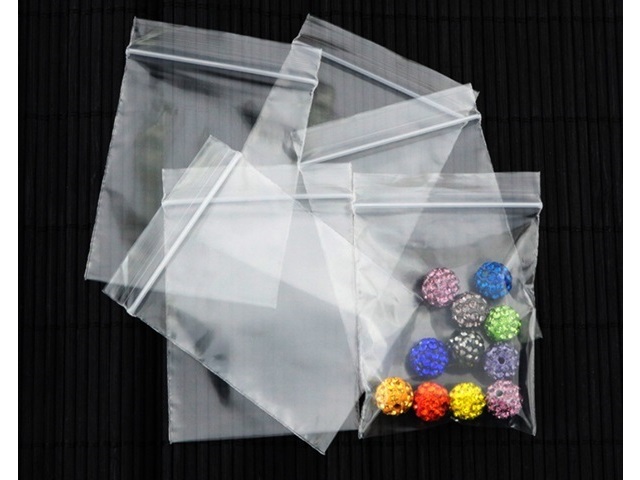 500Pcs Zip-Lock Plastic Bag Resealable 13x9cm